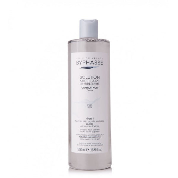 BYPHASSE Soluzione micellare struccante al carbone attivo 500 ml