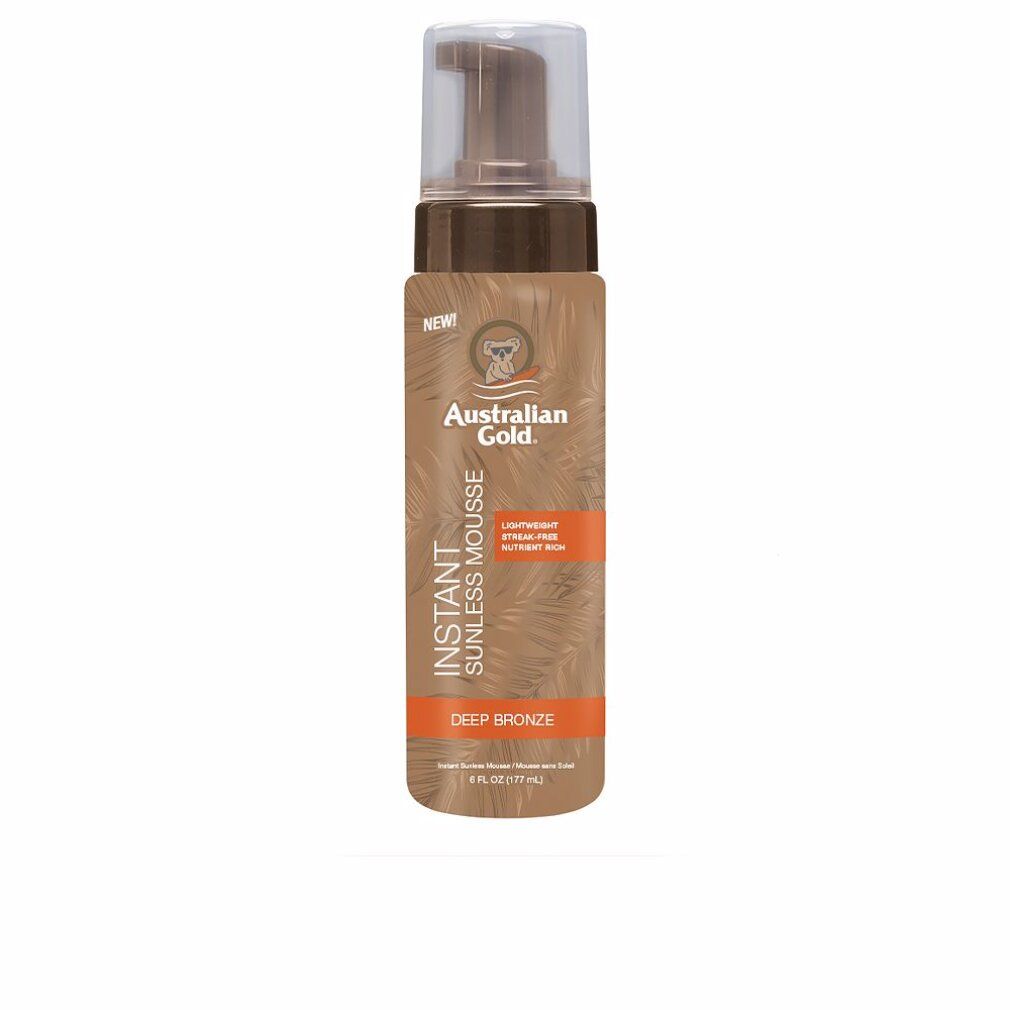 AUSTRALIAN GOLD SUNLESS INSTANT mousse abbronzante istantanea colore bronzo intenso 177 ml