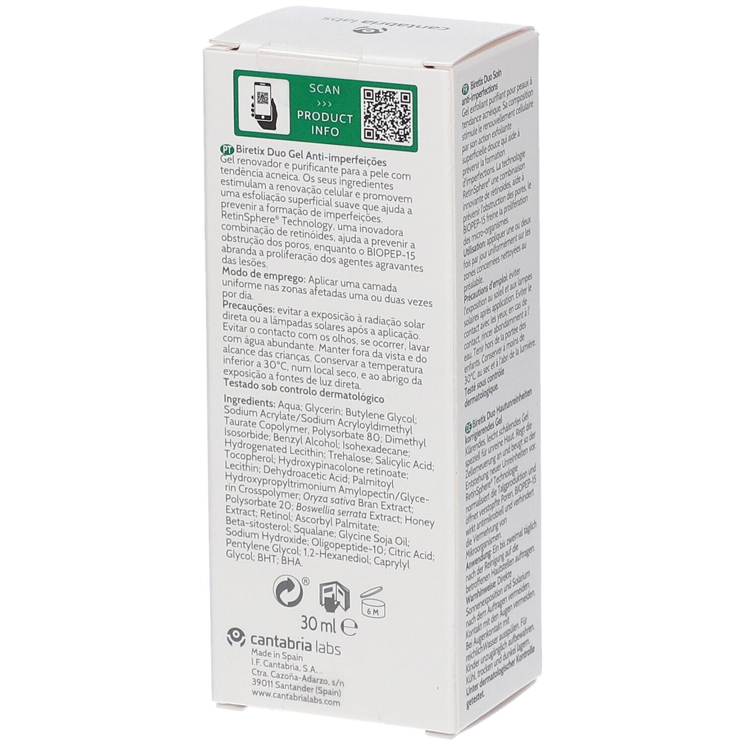 BIRETIX DUO gel anti-imperfections 30 ml