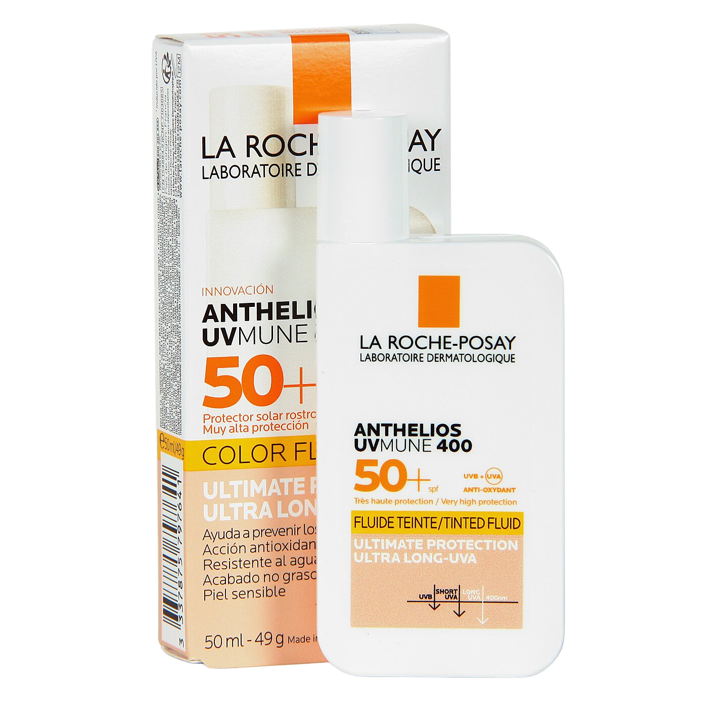 LA ROCHE POSAY ANTHELIOS UVMUNE 400 Fluide teinté invisible SPF 50+ 50 ml
