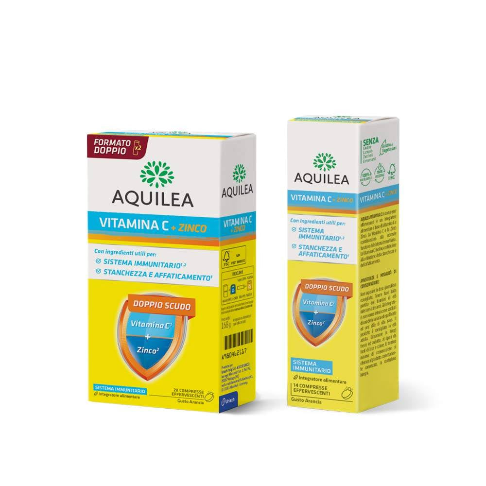 AQUILEA Vitamina C e Zinco 14 Compresse Effervescenti