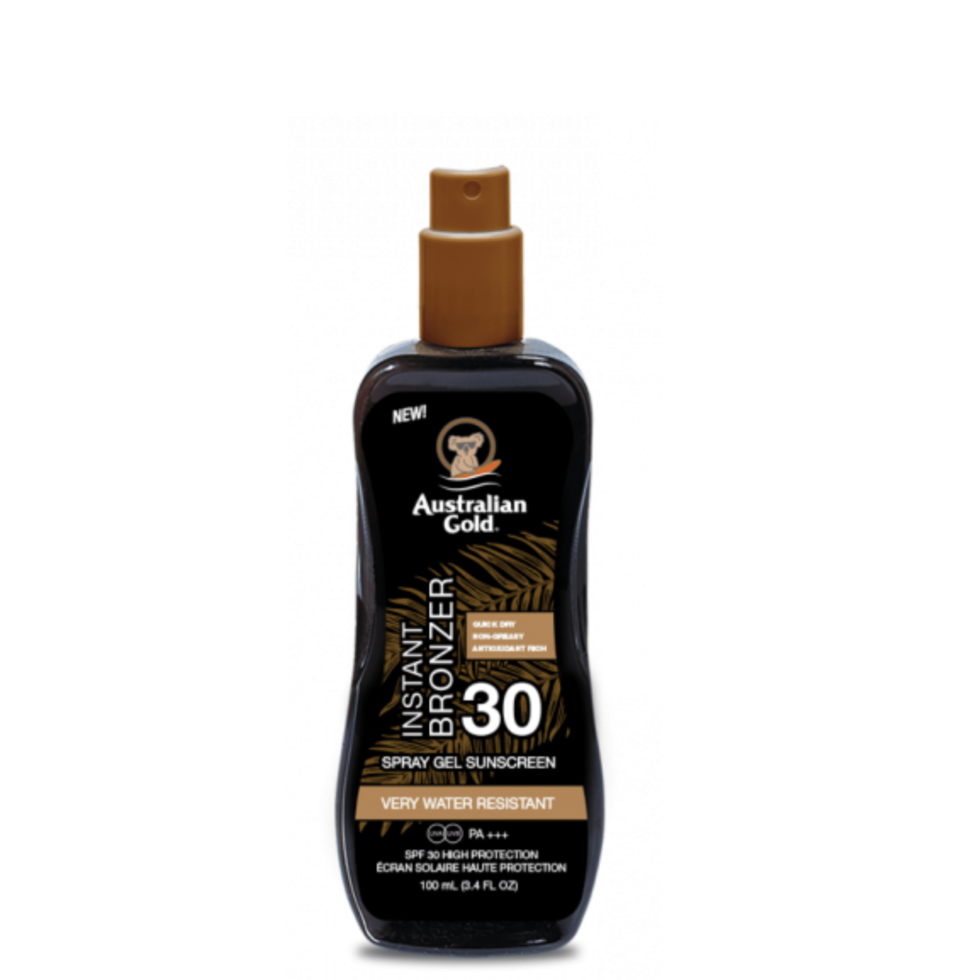 AUSTRALIAN GOLD PROTEZIONE SOLARE SPF30 spray gel con abbronzante istantaneo 100 ml