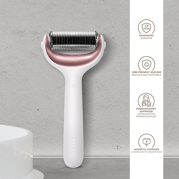 Rullo viso e corpo con microneedles 9 in 1 GESKE SMART APP GUIDED #white 4 u