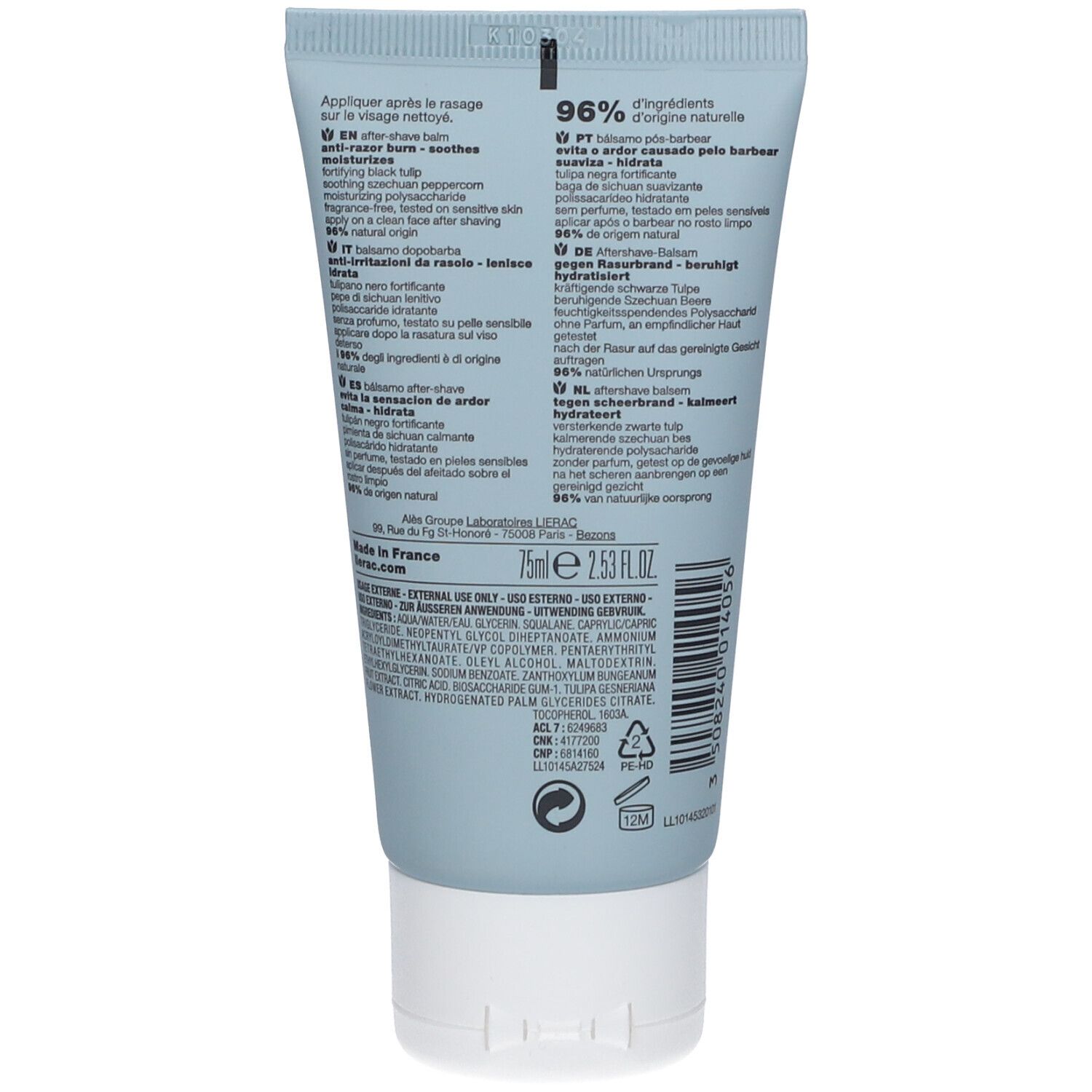 LIERAC LH balsamo dopobarba 75 ml
