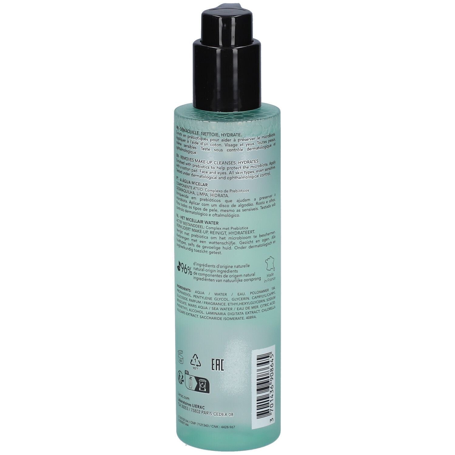 LIERAC STRUCCANTE acqua micellare 400 ml