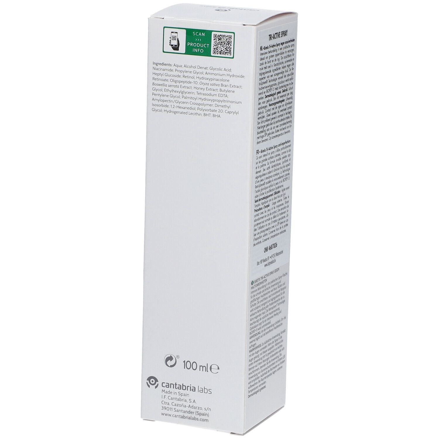 BIRETIX TRI-ACTIVE SPRAY anti-imperfections 100 ml