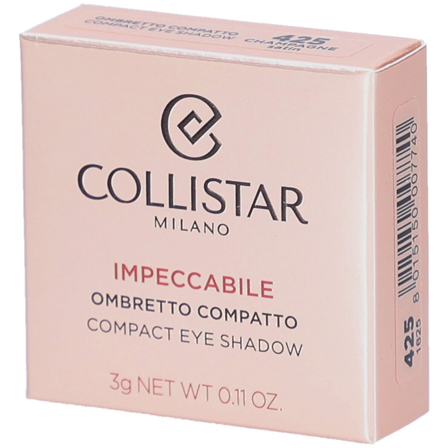 COLLISTAR IMPECCABILE ombretto compatto #425-Champagne Satin 3 gr