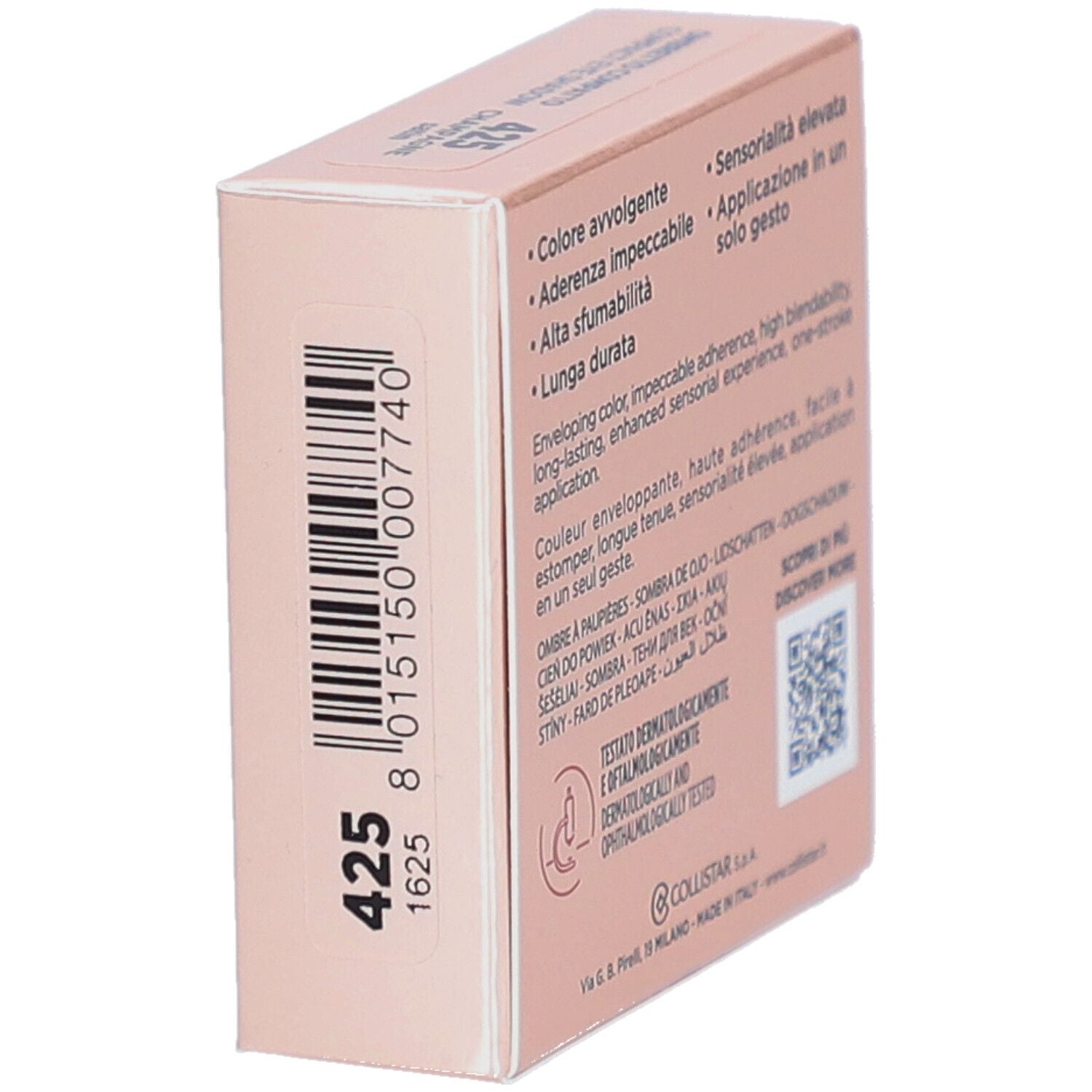 COLLISTAR IMPECCABILE ombretto compatto #425-Champagne Satin 3 gr
