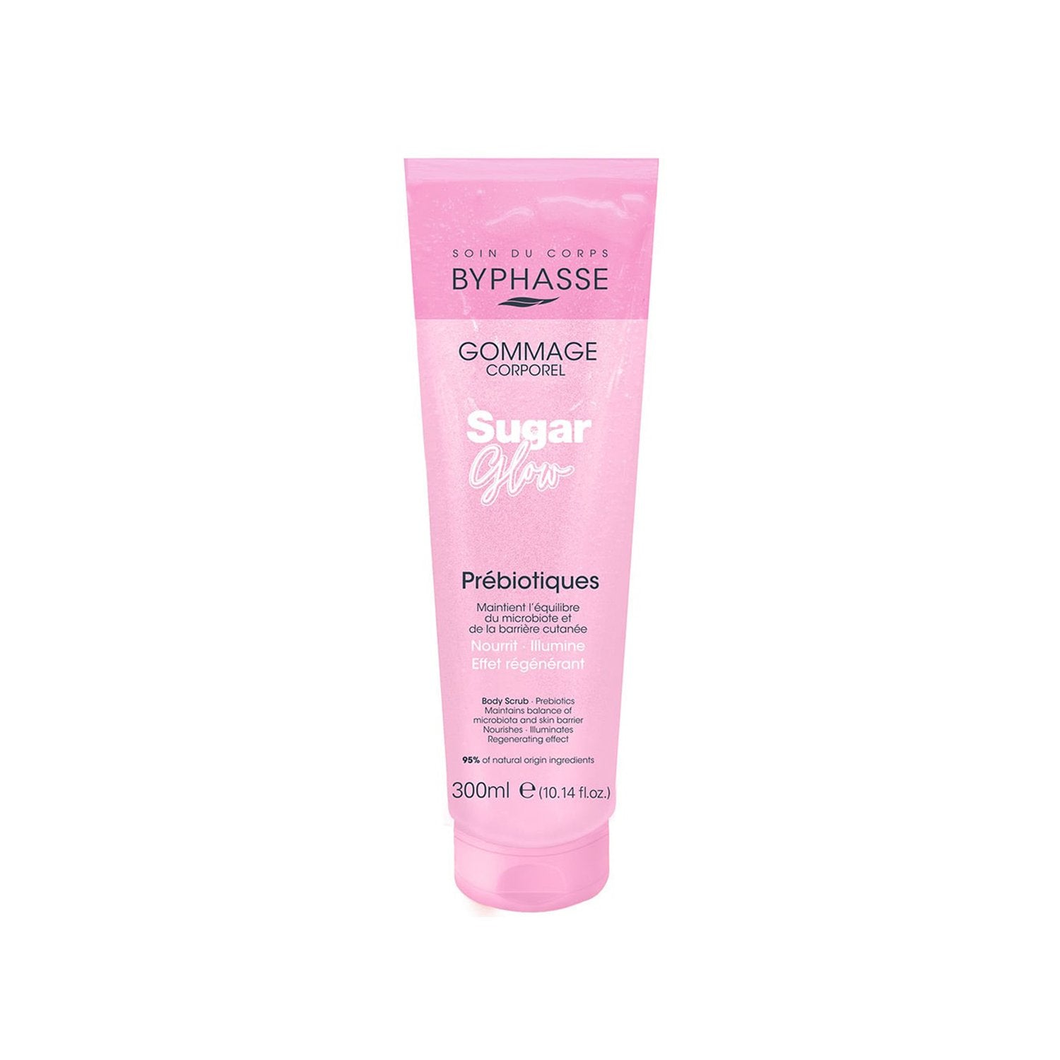 BYPHASSE SUGAR GLOW prebiotic body scrub 300 ml