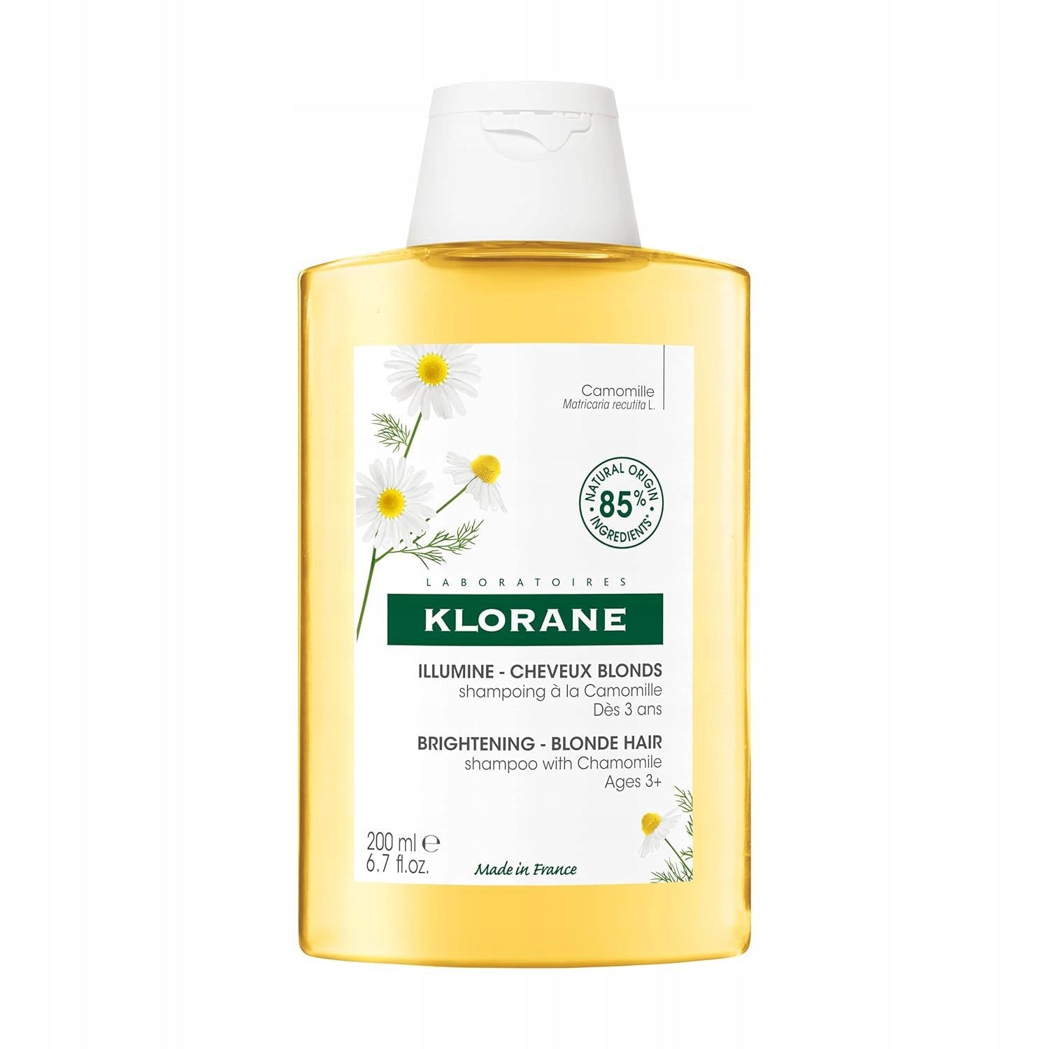 KLORANE ALLA CAMOMILLA shampoo illuminante riflessi biondi 200 ml
