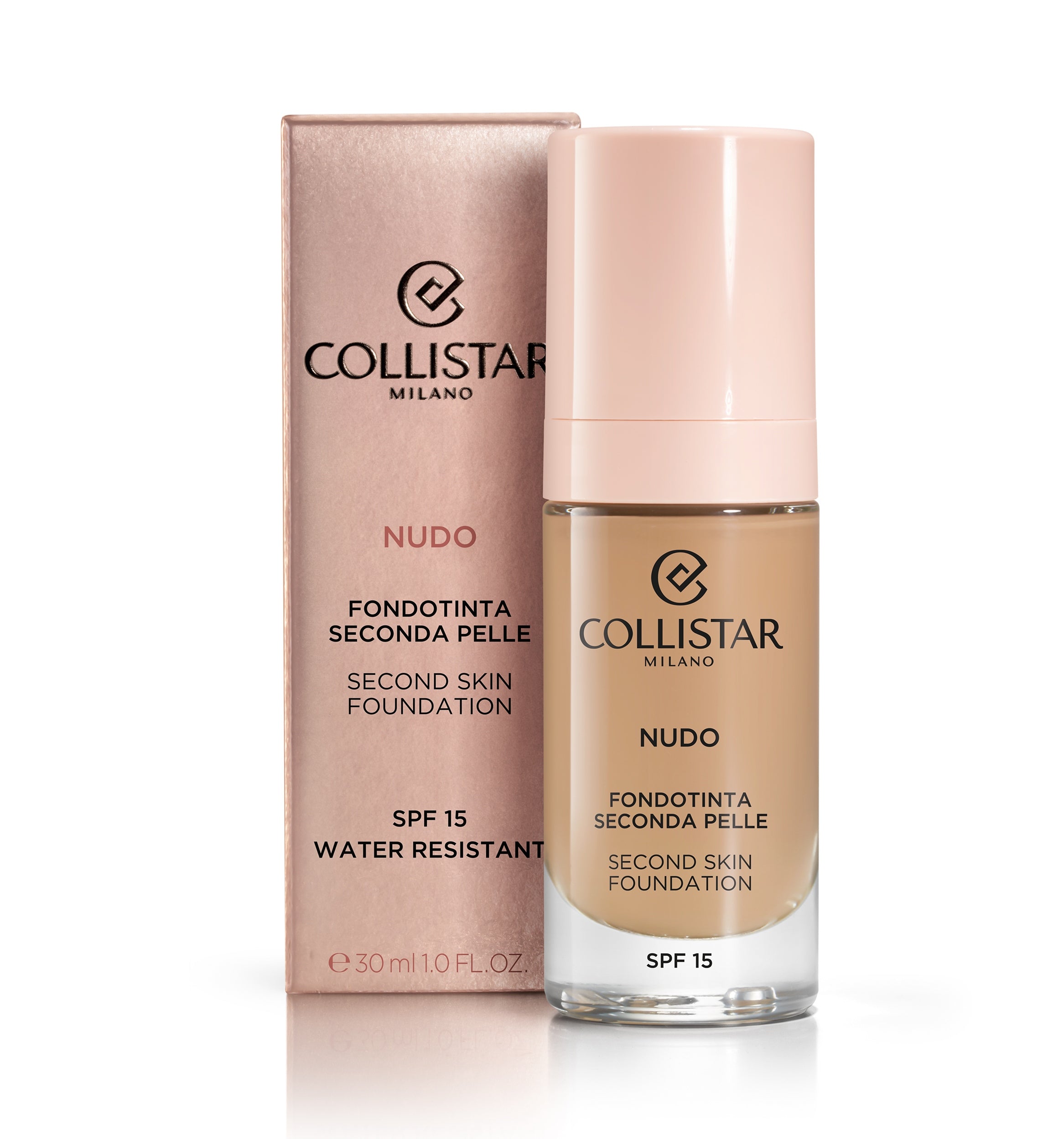 COLLISTAR NUDO fondotinta seconda pelle SPF15 #3N-naturale 30 ml