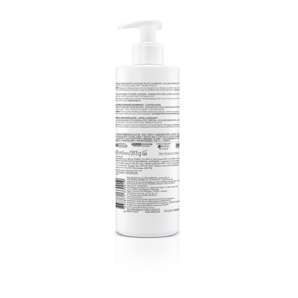 VICHY DERCOS Neogenic Shampoo Ridensificante 400 ml