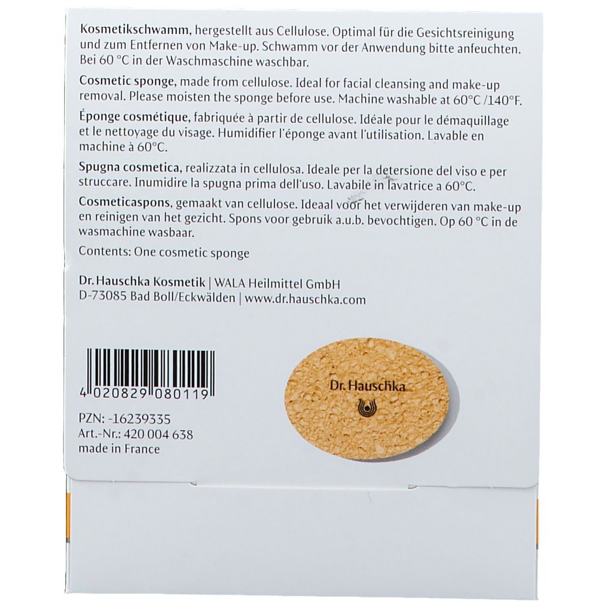 DR. HAUSCHKA Spugnetta struccante 1 pezzo