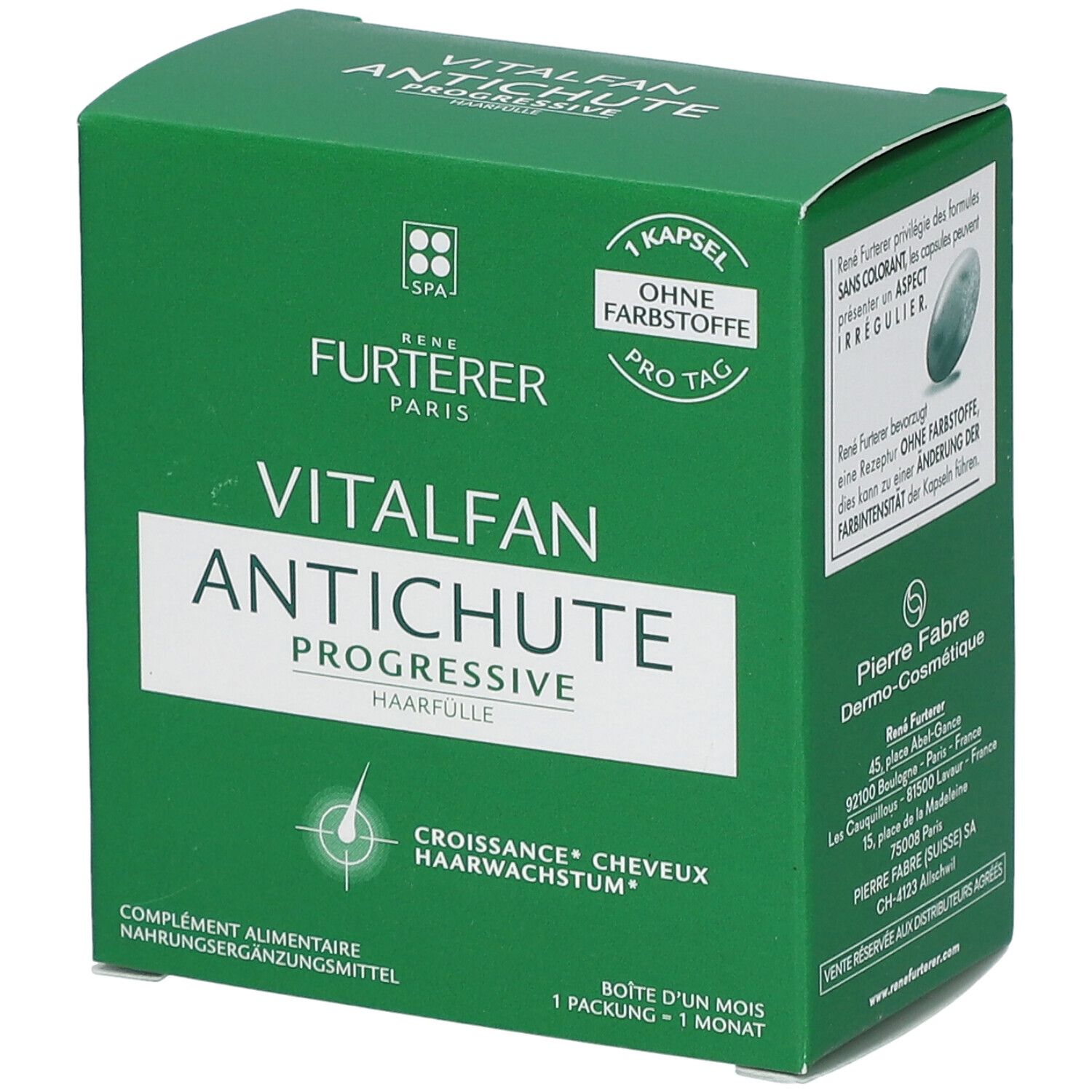 RENE FURTERER VITALFAN integratore alimentare caduta capelli progressiva 30 unità