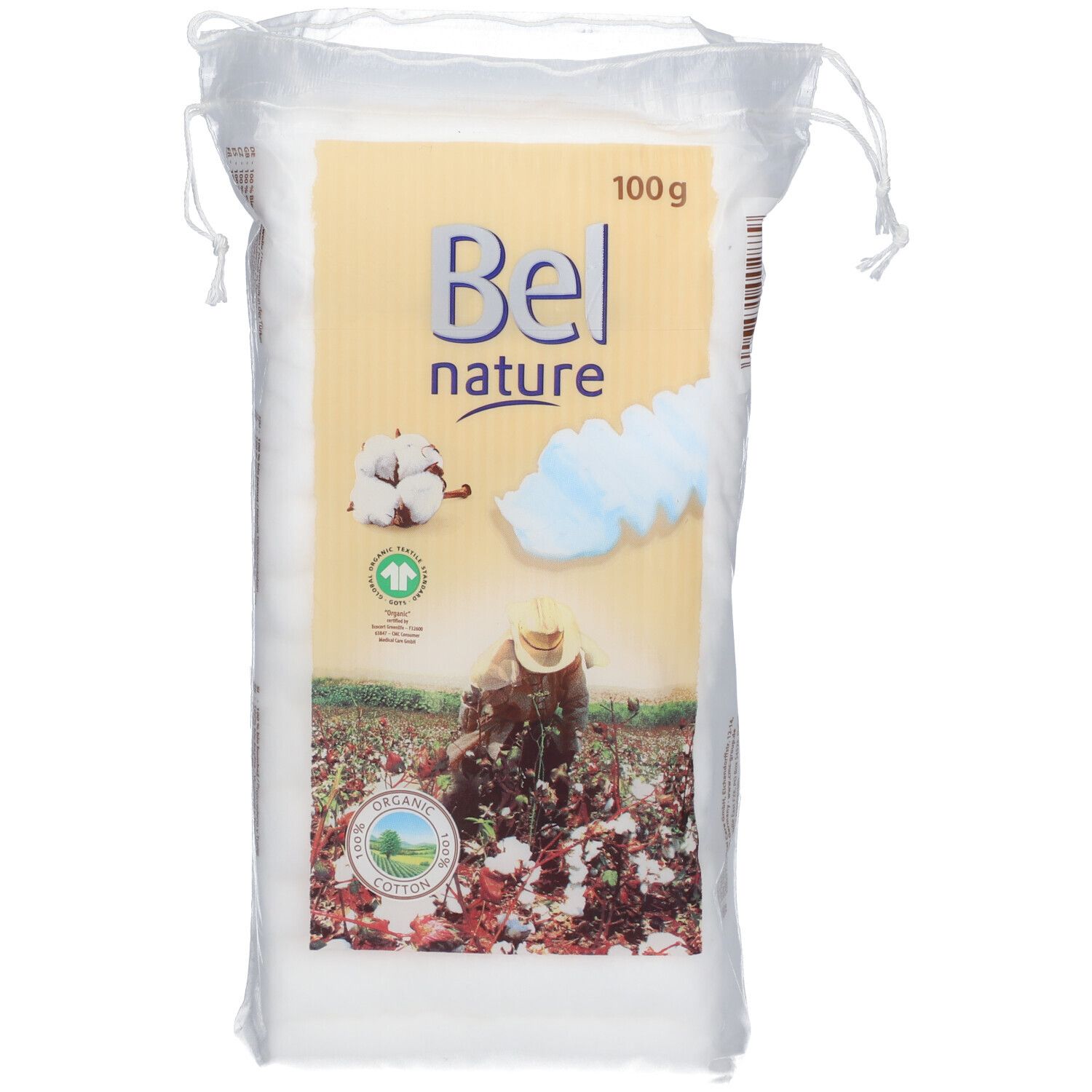 BEL NATURE ECOCERT algodón orgánico 100 gr
