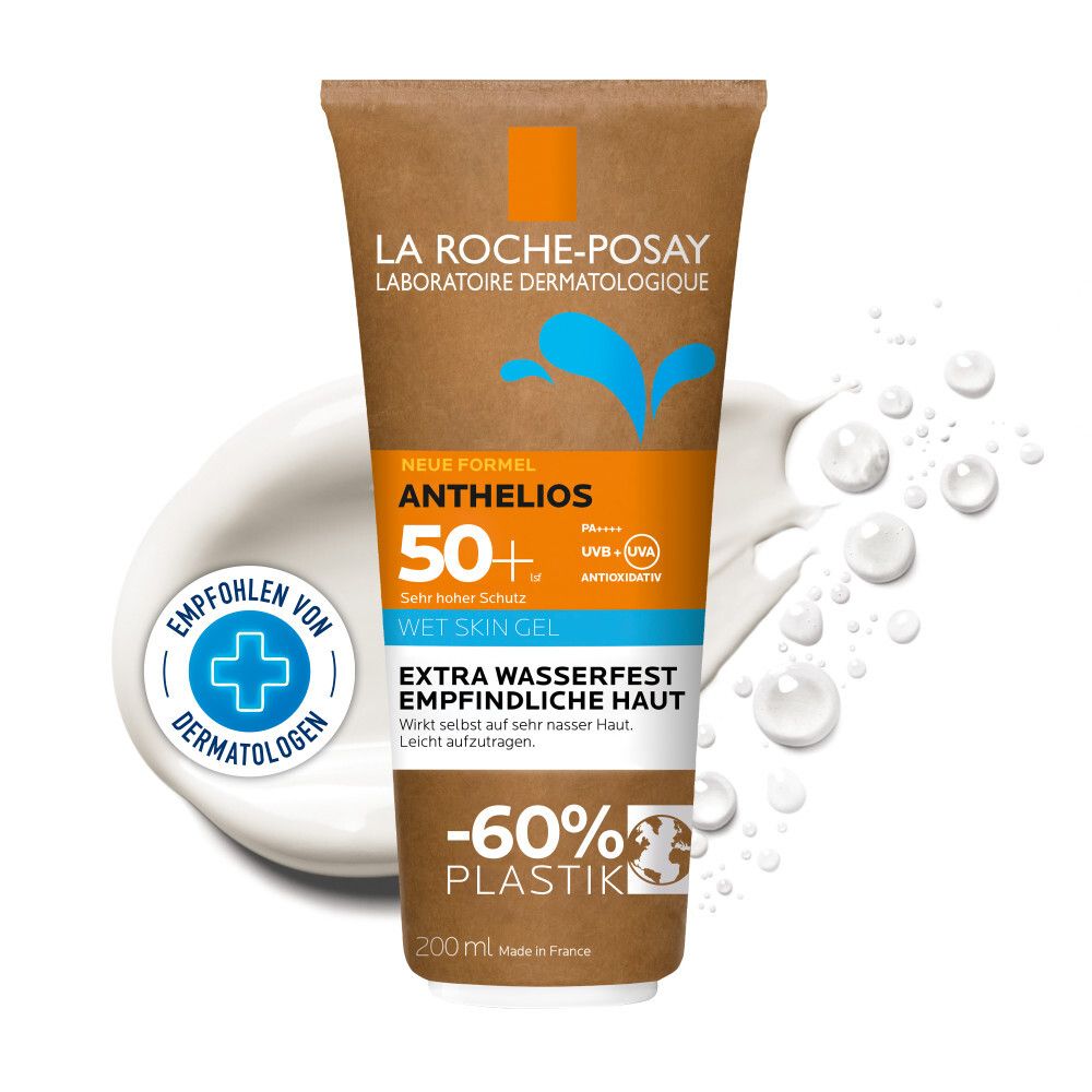 LA ROCHE POSAY ANTHELIOS WET SKIN CARTON TUBE protezione solare corpo, alta protezione UV SPF50+ 200 ml