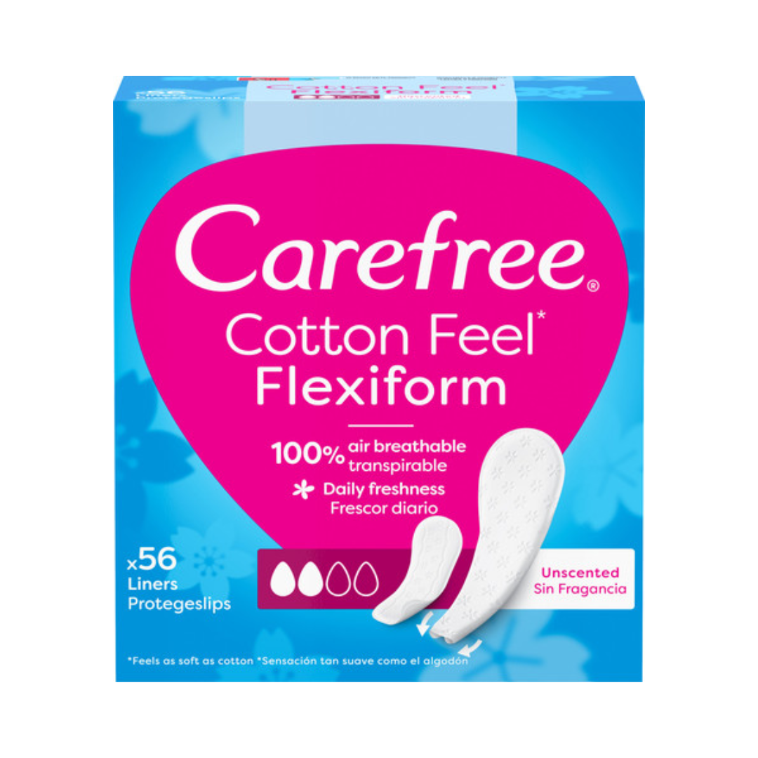 CAREFREE FLEXIFORM protective cotton unscented 56 u