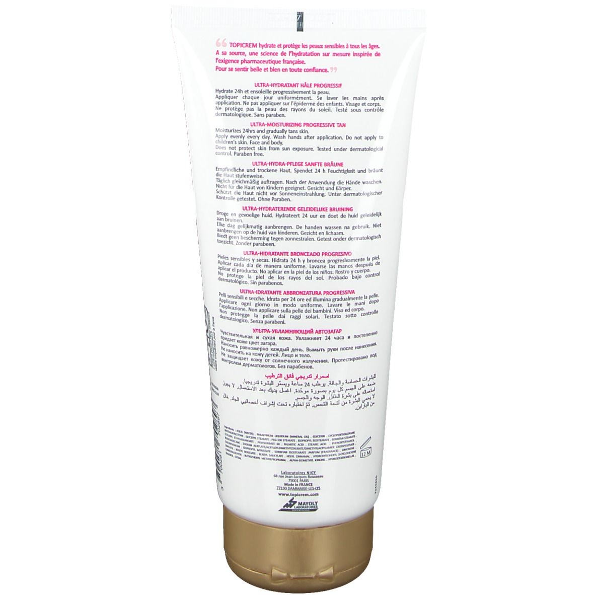 TOPICREM UH autoabbronzante progressivo corpo 200 ml