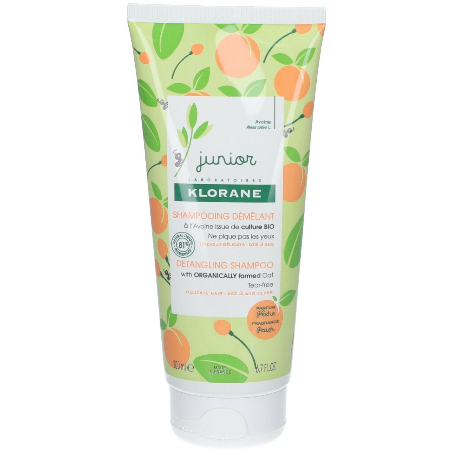KLORANE JUNIOR shampoo districante pesca 200 ml