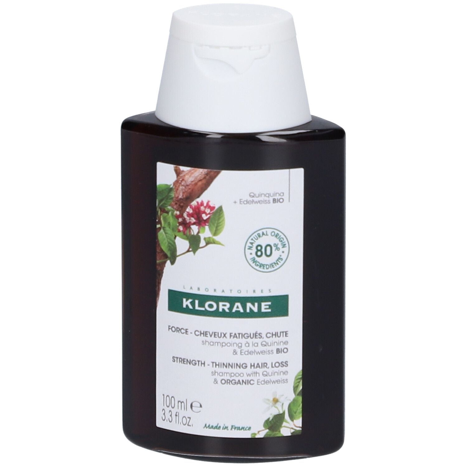 KLORANE CHININA E STELLA ALPINA BIO shampoo anticaduta 400 ml