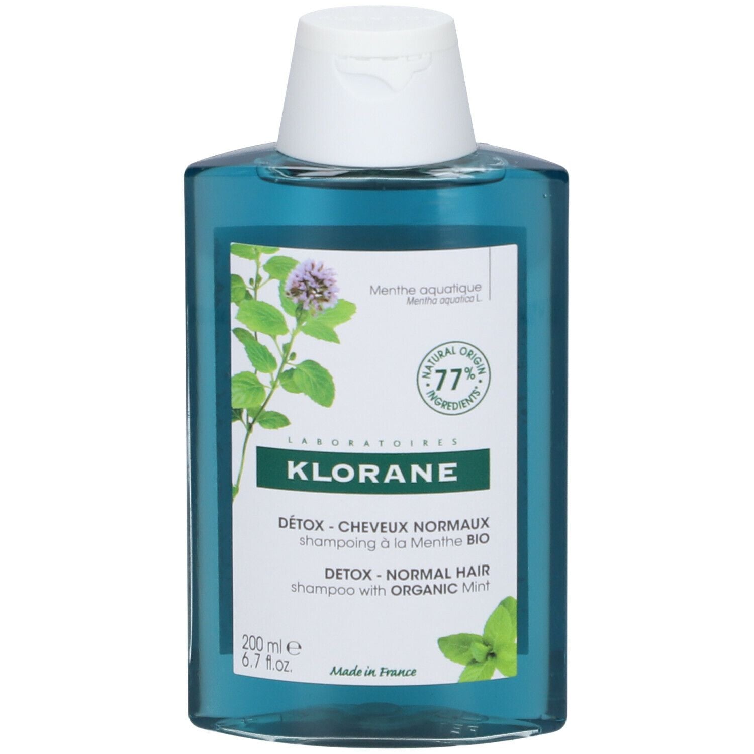 KLORANE A LA MINT BIO detox shampoo for normal hair 200 ml