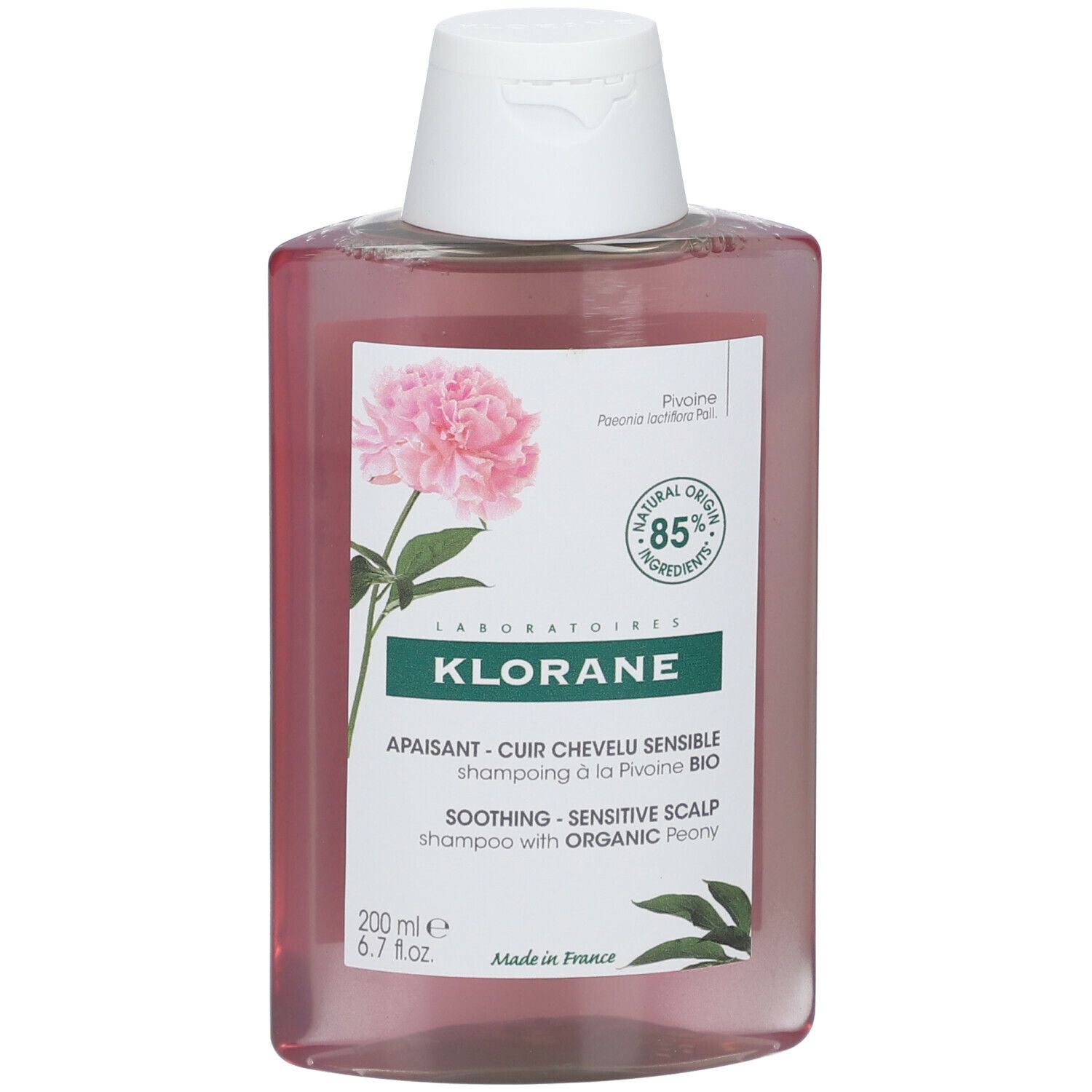KLORANE À LA PIVOINE BIO shampooing apaisant 200 ml