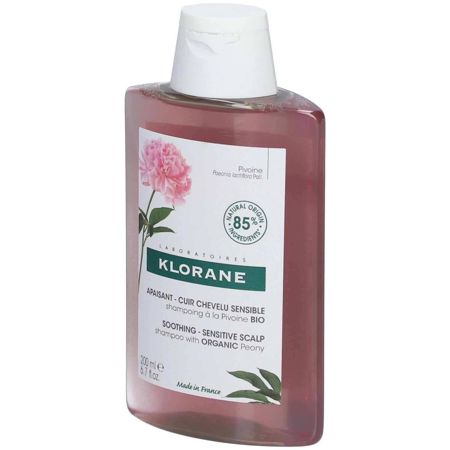 KLORANE À LA PIVOINE BIO shampooing apaisant 200 ml