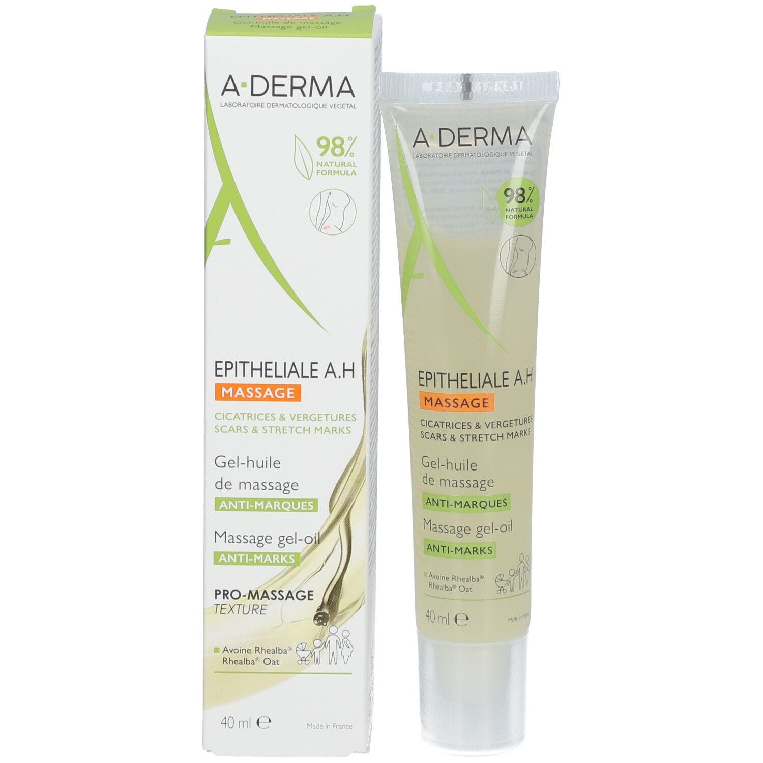 A-DERMA EPITHELIALE A.H. MASSAGE gel-aceite 40 ml