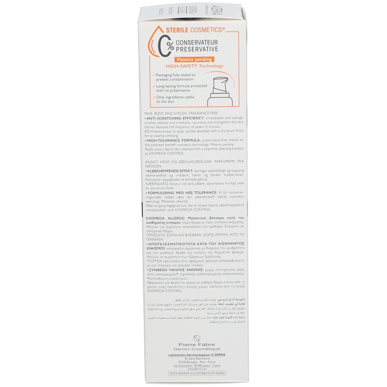 A-DERMA EXOMEGA ALLERGO emollient balm 200 ml
