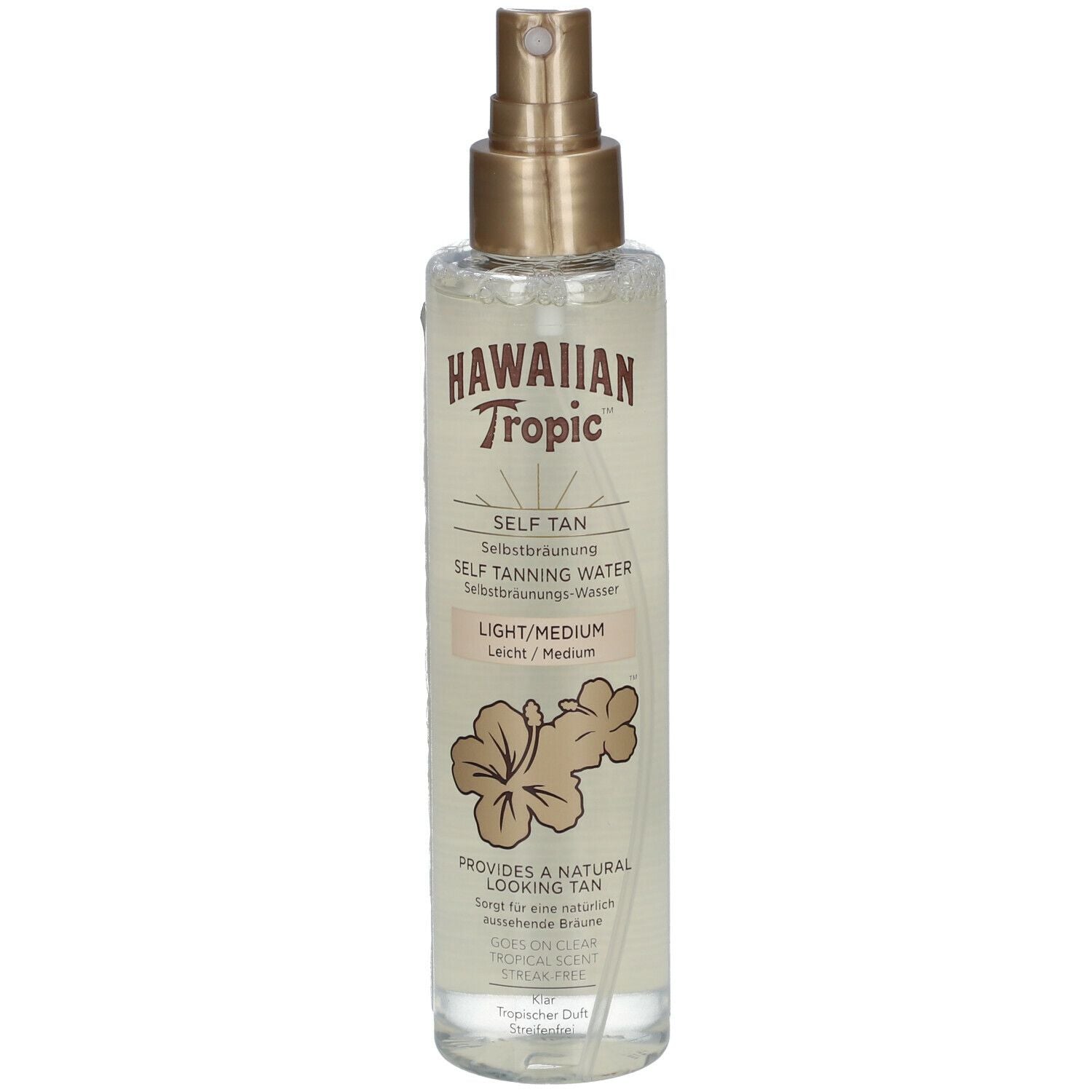 EAU AUTO-BRONZANTE HAWAIIAN TROPIC hâle clair à moyen 190 ml