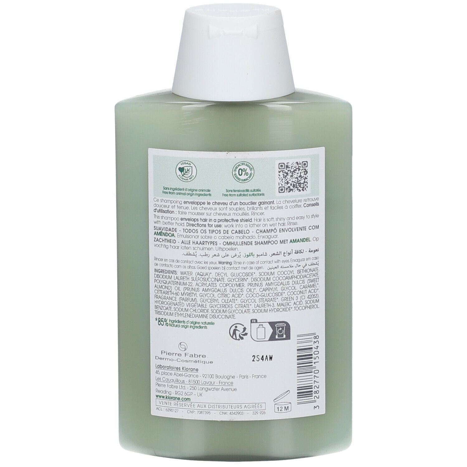 KLORANE ALLA MANDORLA shampoo dolcezza e volume 200 ml