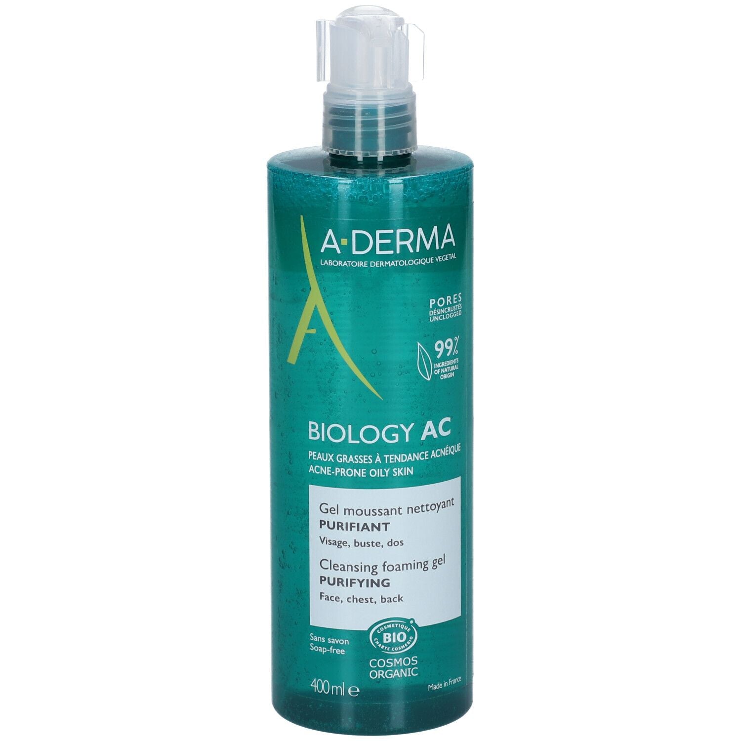 A-DERMA BIOLOGY AC cleansing gel 400 ml