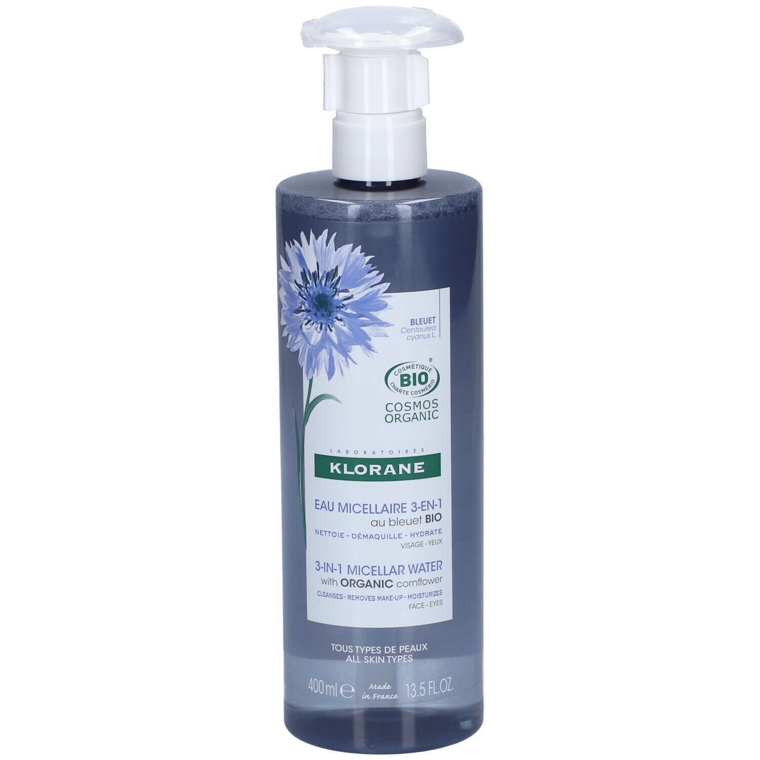 KLORANE FIORDALISO BIO acqua micellare struccante 400 ml