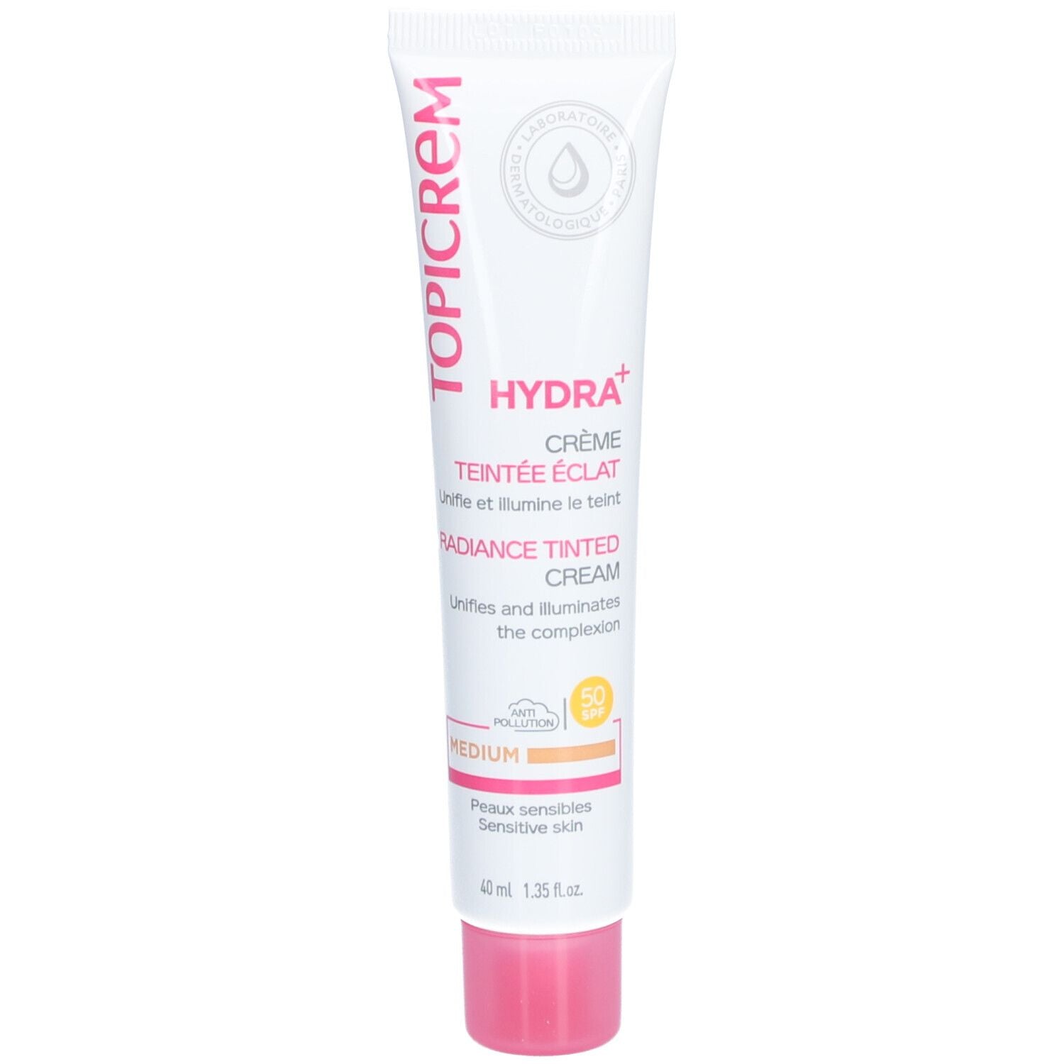 TOPICREM HYDRA+ tinted cream SPF50 #Medium 40 ml