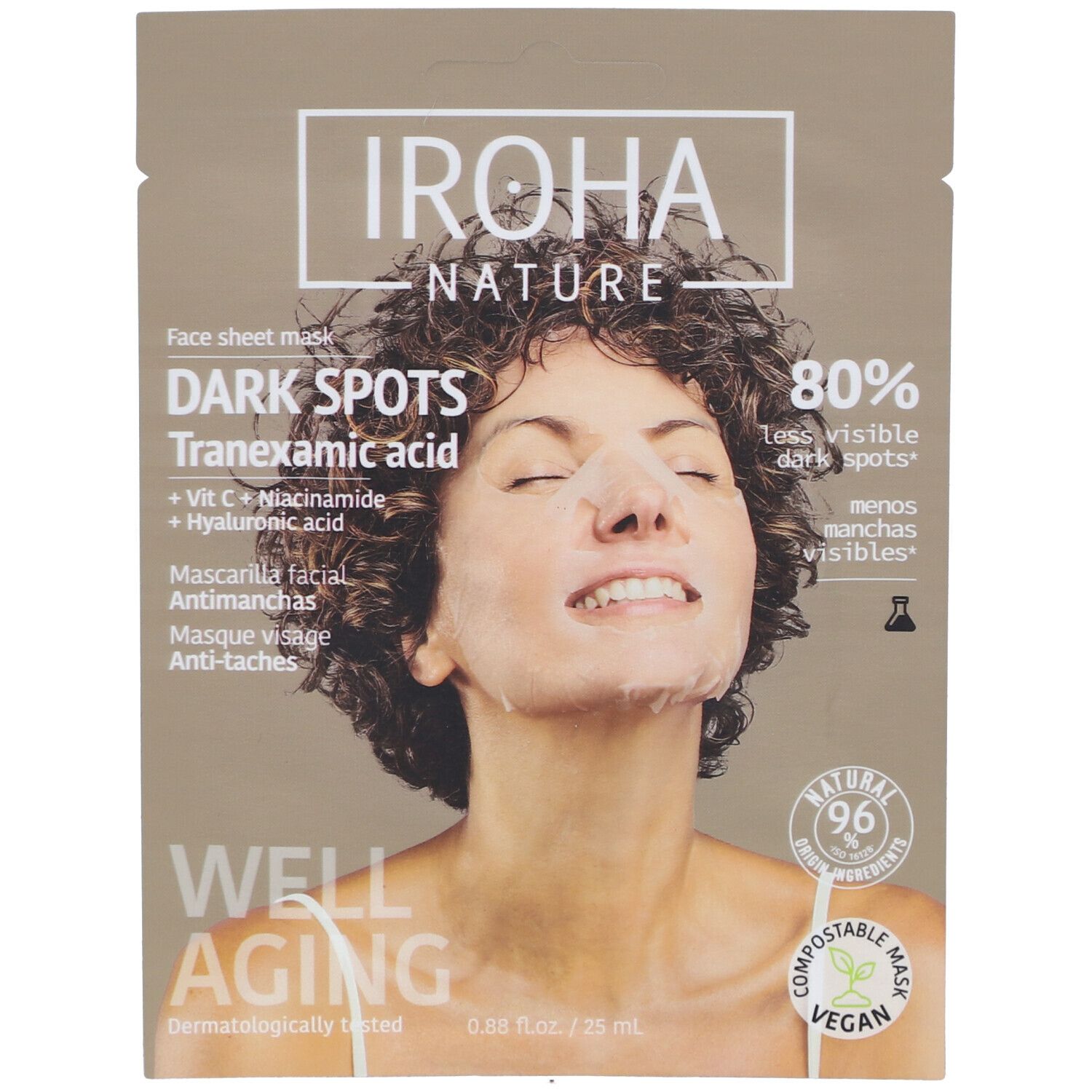 IROHA DARK SPOTS facial mask 1 unit