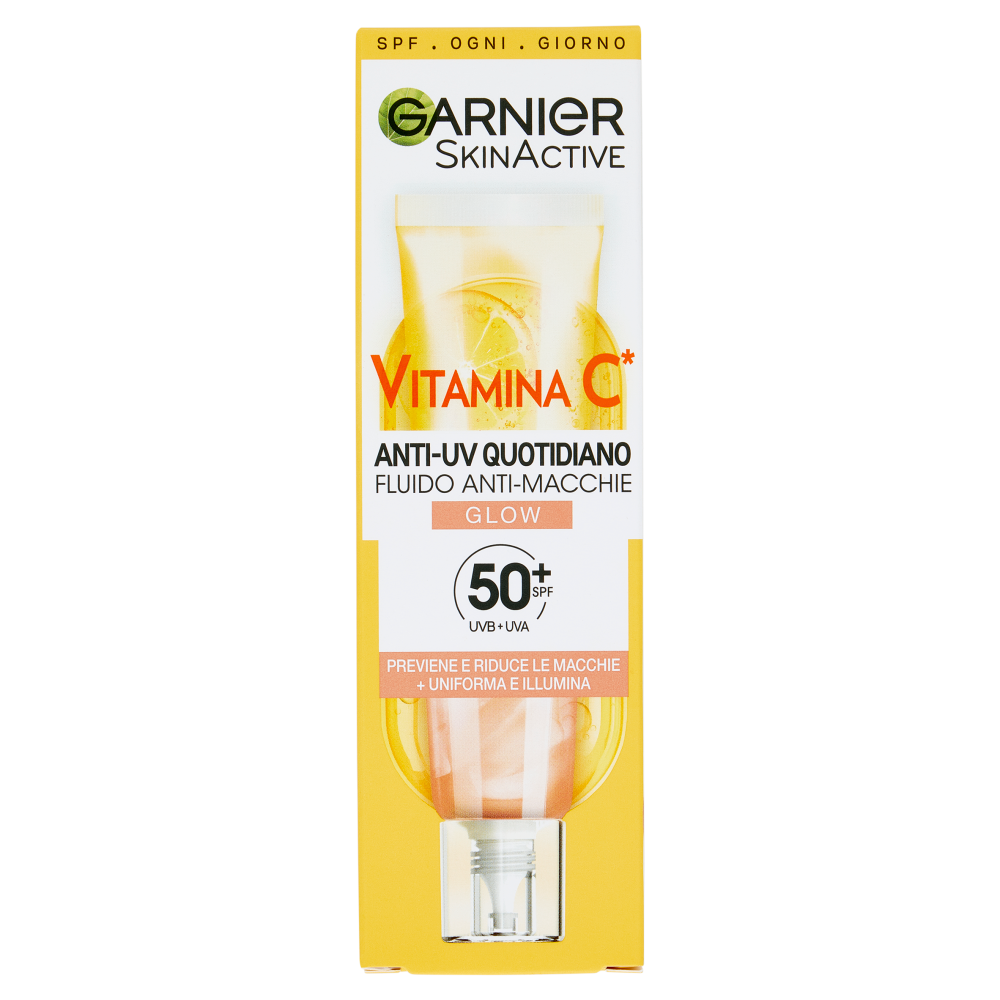 GARNIER VITAMIN C anti-spot fluid SPF50+ #glow 40 ml