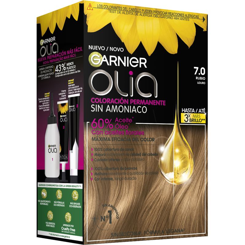 GARNIER OLIA colorazione permanente senza ammoniaca #7.0-biondo 1 pz