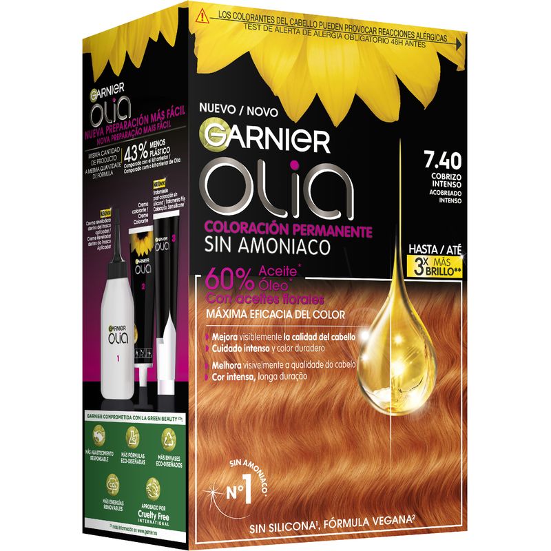 GARNIER OLIA colorazione permanente senza ammoniaca #7.40-rame intenso 1 pz