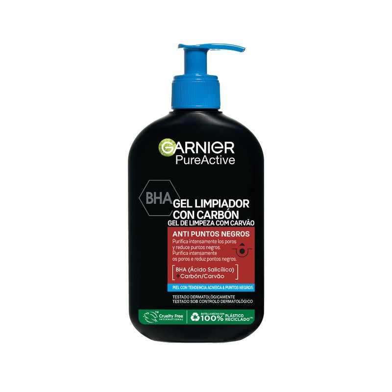 GARNIER PURE ACTIVE gel detergente anti-punti neri al carbone 250 ml