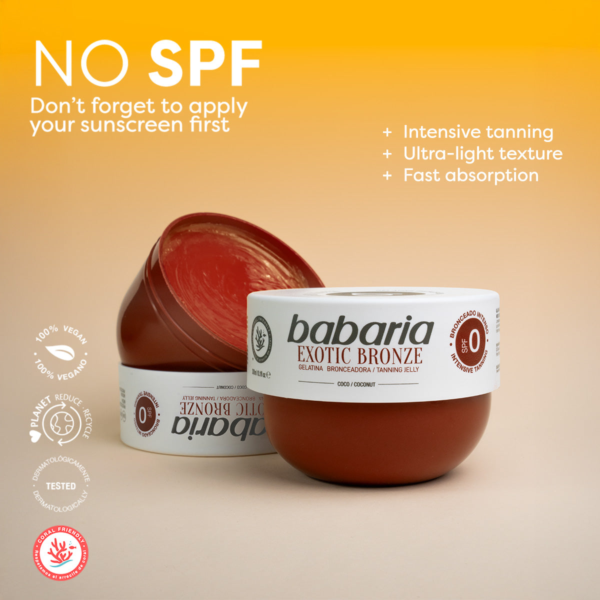 BABARIA SOLAR COCO JELLY SPF0 exotic bronze 300 ml