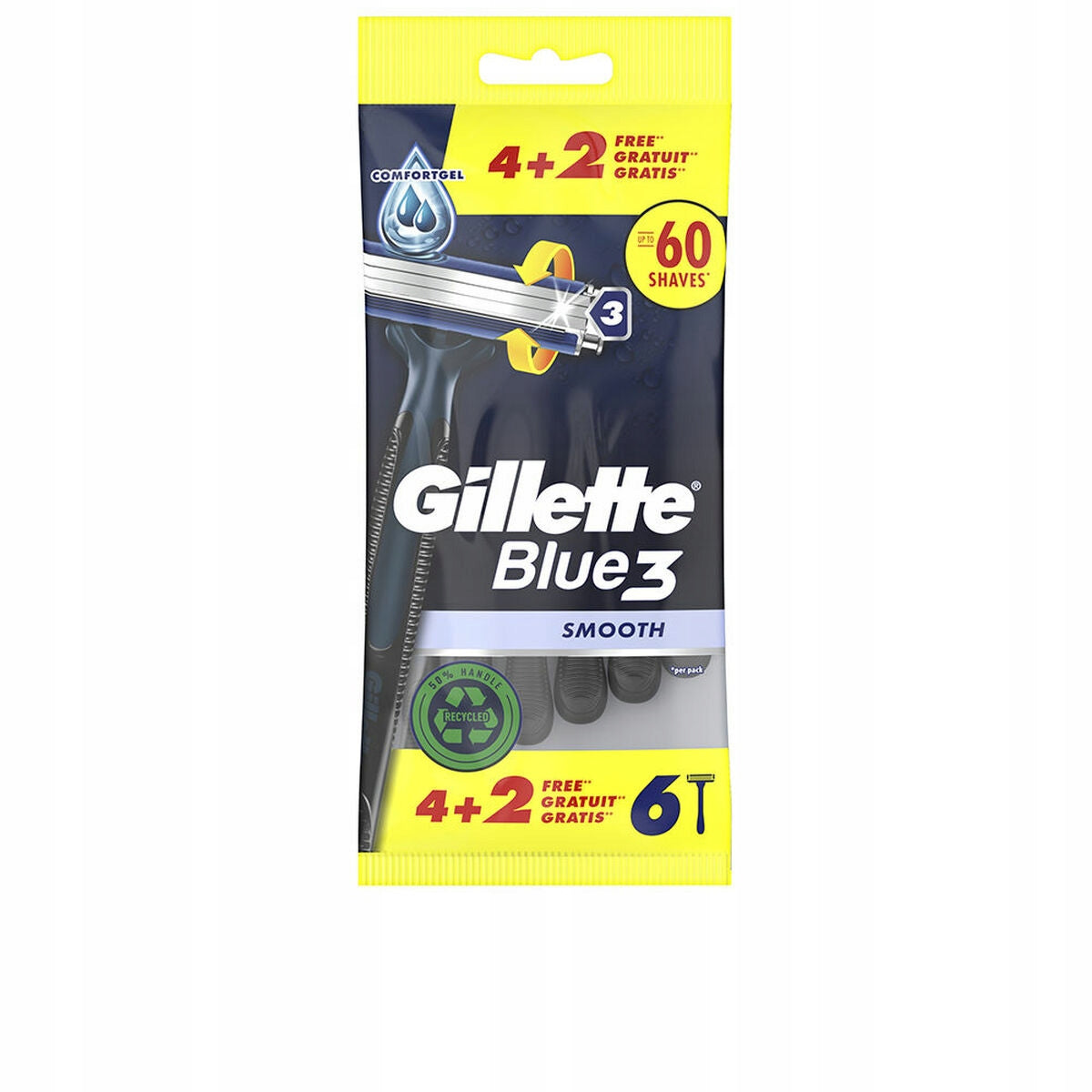 GILLETTE BLUE 3 rasoi usa e getta 6 unità