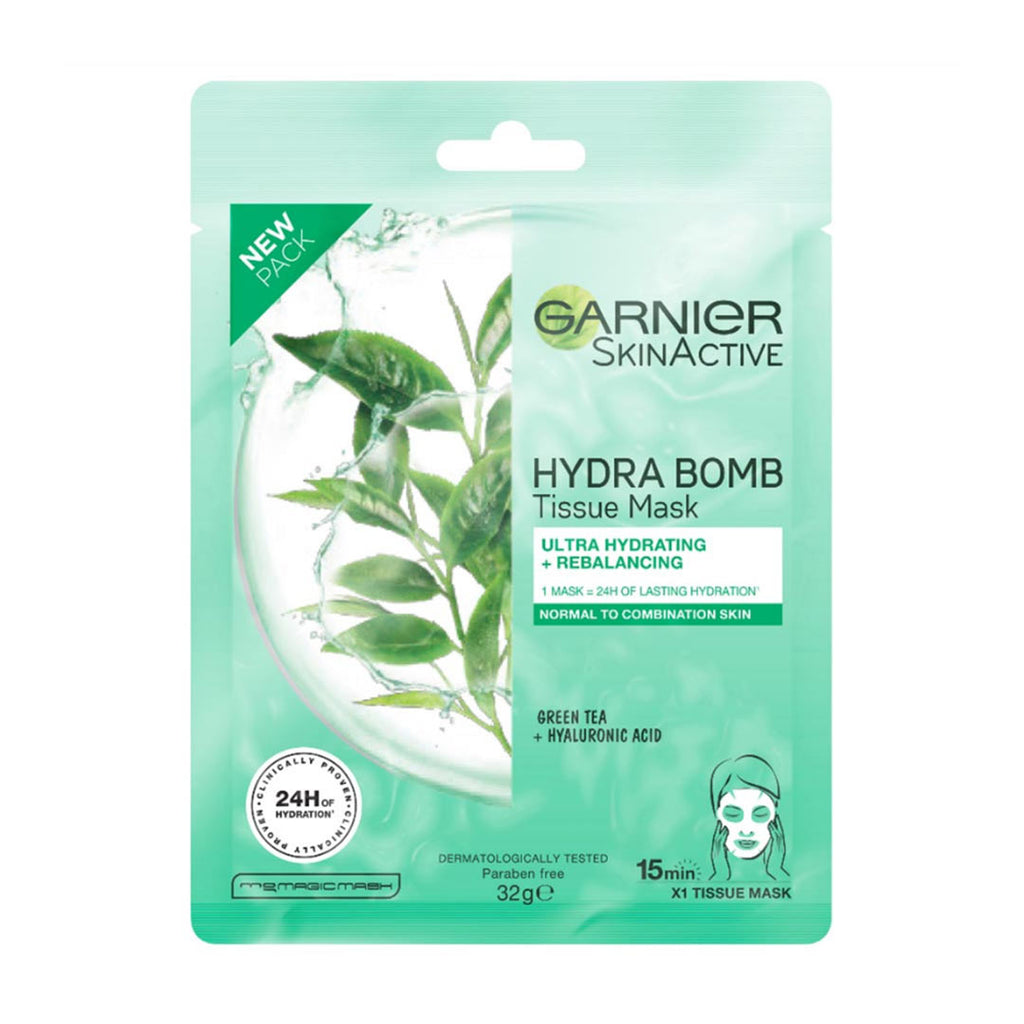 GARNIER SKINACTIVE HYDRABOMB maschera viso idratante lenitiva pelli secche e sensibili 1 pz