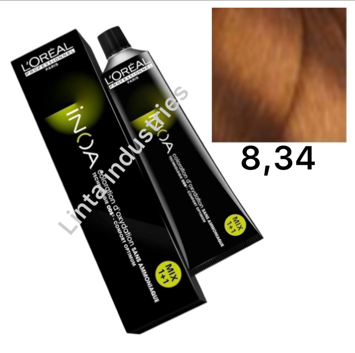 L'ORÉAL PROFESSIONNEL PARIS INOA colorazione permanente senza ammoniaca n. 8.34 60 gr