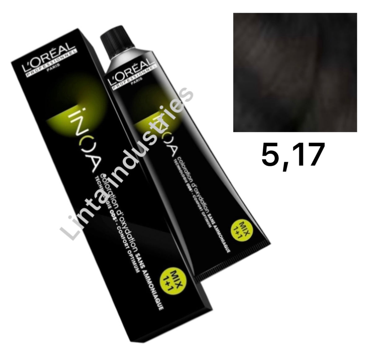 L'ORÉAL PROFESSIONNEL PARIS INOA coloration permanente sans ammoniaque #5.17 60 gr