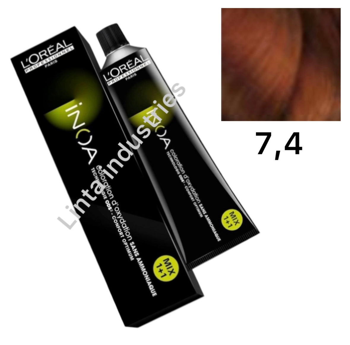 L'ORÉAL PROFESSIONNEL PARIS INOA coloration d'oxydation sans ammonia #7,4 60 gr
