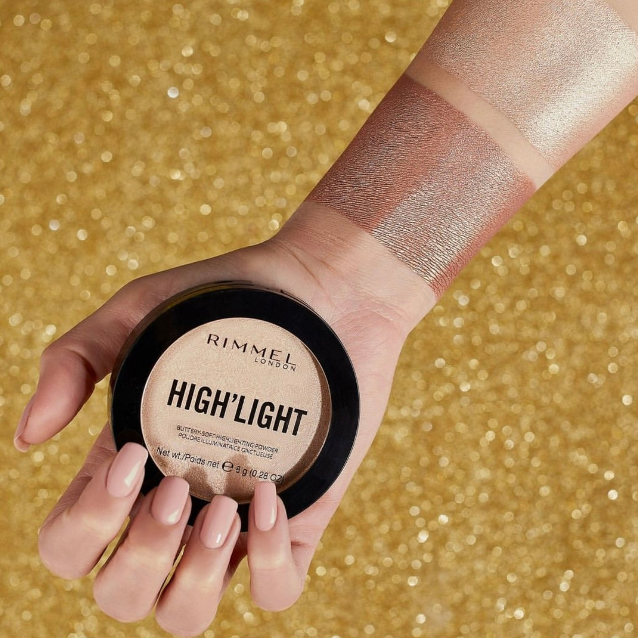 RIMMEL LONDON HIGH'LIGHT illuminante in polvere morbidissimo #002-candlelit