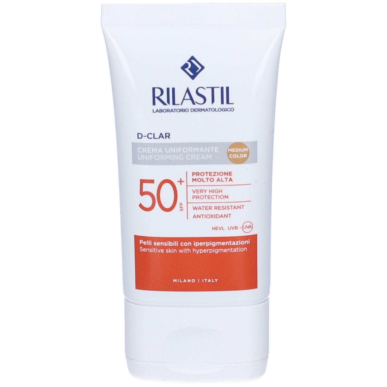 RILASTIL SUN SYSTEM SPF50+ d-clar #medium 40 ml