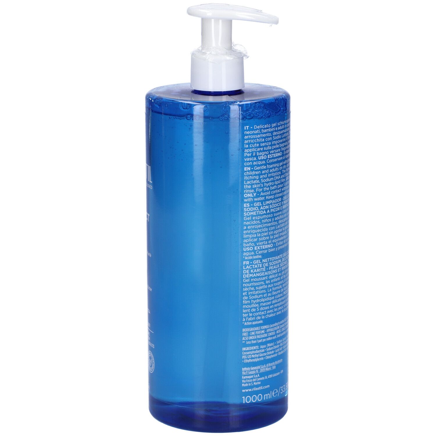 RILASTIL XEROLACT gel detergente delicato e protettivo 1000 ml