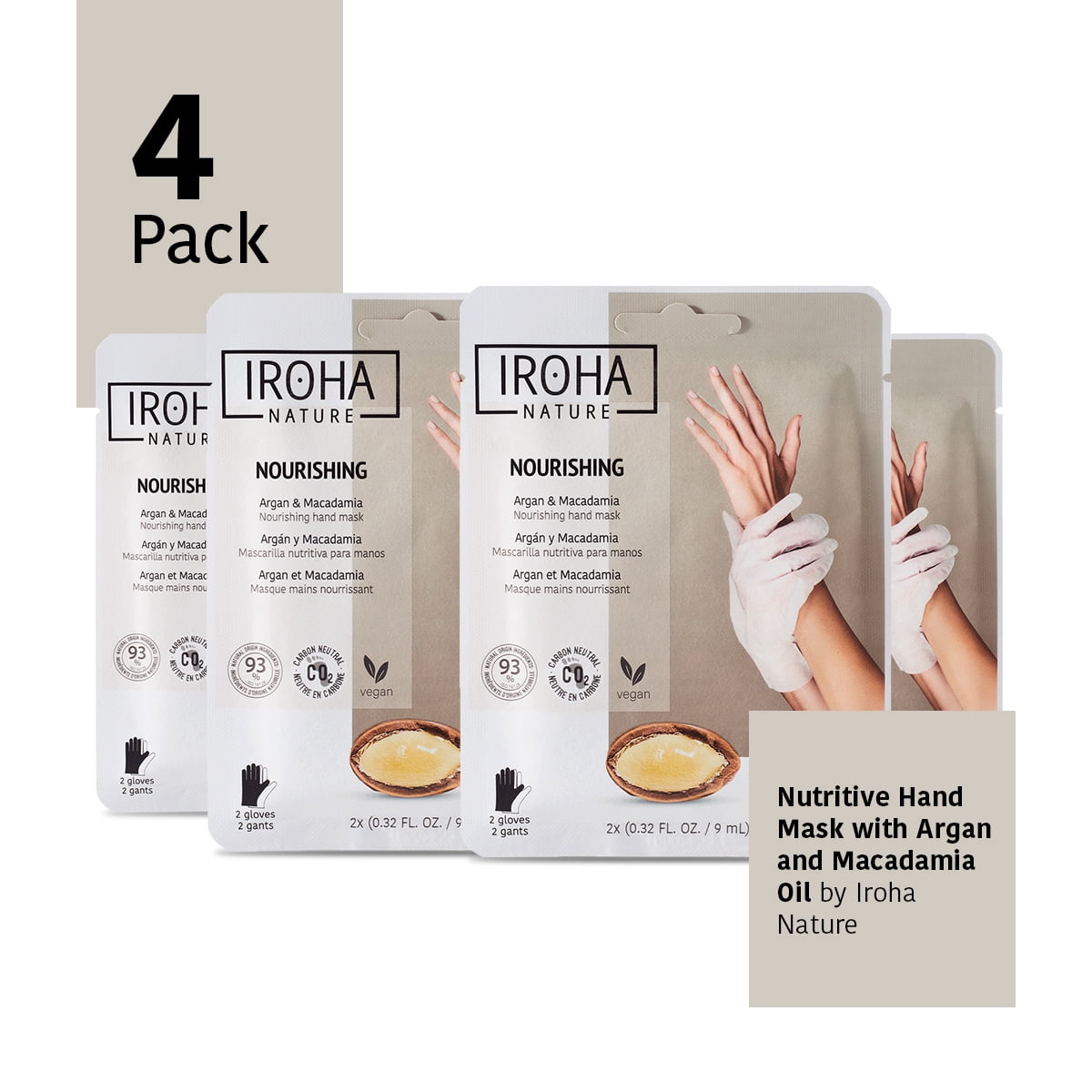 IROHA ARGAN & MACADAMIA maschera mani nutriente 1 u