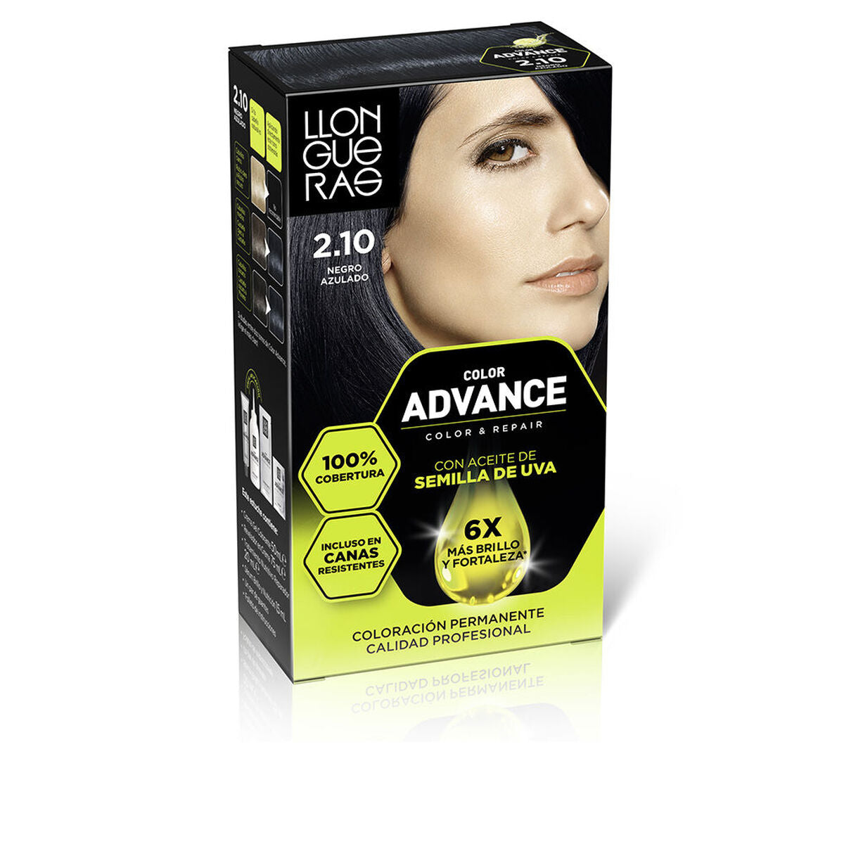 LLONGUERAS COLOR ADVANCE #2,10-nero bluastro 1 pz